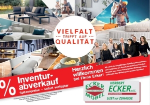 Titelblatt Werbung - Ecker Möbel Eferding